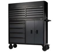 Draper Bunker Combined Roller Cabinet And Tool Chest, 13 Drawer, 52", Grey 24256