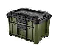 BUNKER Load-Up 2 Drawer Stacking Tool Box 570mm - Heavy-Duty Impact-Resistant Storage, Ball Bearing Drawers, Auto-Lock, Modular Tool System