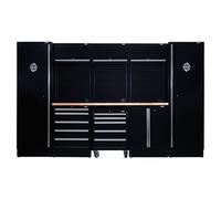 Draper Bunker Modular Storage Combo With Hardwood Worktop (16 Piece) 04398