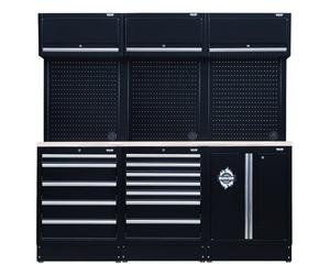 Draper Bunker Modular Storage Combo With Stainless Steel Worktop (14 Piece) 04415