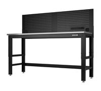 Draper Bunker Modular Workbench With Power Pegboard & 1830mm Stainless Steel Worktop