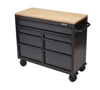 Draper Bunker Workbench Roller Tool Cabinet, 7 Drawer, 41", Grey 08216