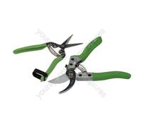 Draper Bypass Pruner and Flower Shear Set (2 Piece)