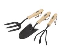 Draper Carbon Steel Hand Fork, Cultivator and Trowel with Hardwood Handles