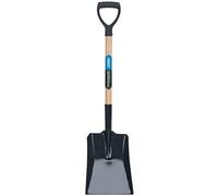Draper Carbon Steel Square Mouth Builders Shovel with Hardwood Shaft