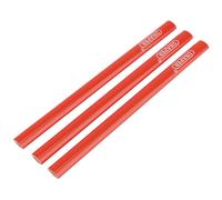 Draper Carpenters Traditional Pattern Broad Medium Lead Pencils 174mm 3 Pieces