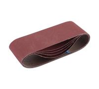 Draper Cloth Sanding Belt, 100 x 610mm, Assorted Grit (Pack of 5)
