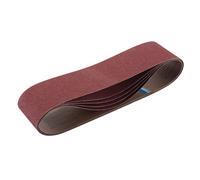 Draper Cloth Sanding Belt Aluminium Oxide 100 x 915mm 80 Grit 5 Pieces Accessory