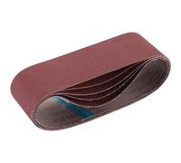 Draper 09246 Cloth Sanding Belt, 75 x 533mm, Assorted Grit (Pack of 5)