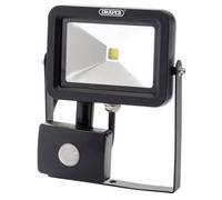 Draper Cob Led Slimline Wall Mounted Floodlight With Pir Sensor, 10W, 700 Lumens 66036