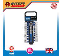 Draper Combined MM-AF Socket and Ratchet Set, 3-8" Sq. Dr. (22 Piece) 16373
