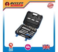 Draper Combined MM-AF Socket Set, 1-2" Sq. Dr. (33 Piece) 16363