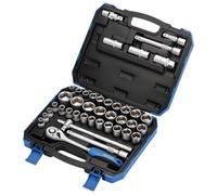 Draper Combined MM/AF Socket Set, 1/2" Sq. Dr. (41 Piece) 82136