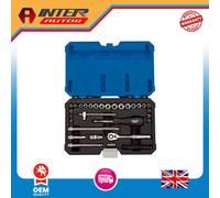 Draper Combined MM-AF Socket Set, 1-4" Sq. Dr. (40 Piece) 16464