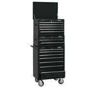 Draper Combined Roller Cabinet And Tool Chest, 15 Drawer, 26", Black 04594