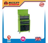 Draper Combined Roller Cabinet and Tool Chest, 6 Drawer, 24", Green 19566 19566