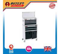 Draper Combined Roller Cabinet and Tool Chest, 6 Drawer, 24", White 19576 19576