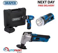 Draper Cordless Electric Combi Drill Driver/ Storm Force Oscillating LED Torch