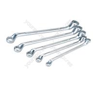 Draper Cranked Metric Ring Spanner Set (5 Piece)