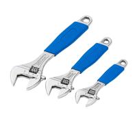 Draper Crescent Type Adjustable Wrench Set 3 Piece 150, 200, 250mm 88598