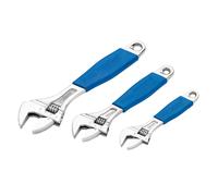 Draper Crescent Type Adjustable Wrench Set 3 Piece 150, 200, 250mm 88598
