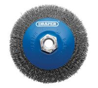 Draper Crimped Wire Wheel Brush | 115 mm Angle Grinder Compatibility | Rust Removal Cleaner | 08065
