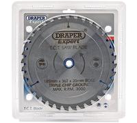Draper CSB185MP/B Expert TCT Saw Blade 185X20mmx36T, Blue