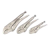 Draper 14040 Curved Jaw Self Gripping Locking Mole Grip Pliers Set