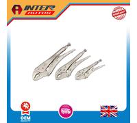 Draper Curved Jaw Self Grip Pliers Set (3 Piece) 14040