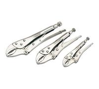 Draper 14040 Curved Jaw Self Grip Pliers Set (3 Piece) per set