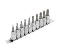 Draper D-TXP/10/55 3/8'' Drive 10 Piece TORX-STAR Security Socket Bit Set