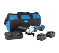 Draper D20 20V Brushless Grinder 115mm 2 x 3.0Ah Batts Twin Charger Bag 99734