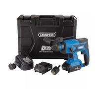 Draper D20 20V Brushless SDS+ Rotary Hammer Drill with 2 x 2Ah Batteries and Charger