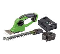 Draper D20 20v Cordless 2 in1 Grass and Hedge Trimmer Shrub Shears 1 x 3ah Li-ion Battery Charger