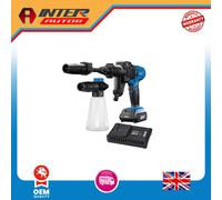 Draper D20 20V Cordless Pressure Washer Kit, 1 x 2.0Ah Battery, 1 x Fast Charger