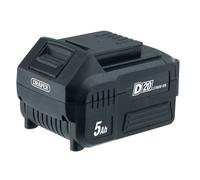 Draper D20 20V Li-ion Battery 5.0Ah Charge Indicator Quick Release Button 55907