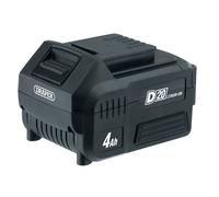 Draper D20 20V Li-Ion Battery For Cordless Power Tools 4.0Ah - Black/White