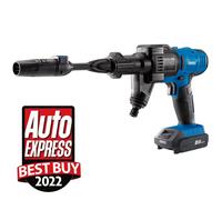 Draper PW16 Cordless Pressure Washer with 2Ah D20 Battery and Charger, 16Bar, Portable and Versatile, Blue