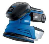 Draper D20 20V Tri-Base Detail Sander, 1 x 2.0Ah Battery, 1 x Charger