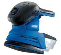 Draper D20 20V Tri-Base Detail Sander With Hook & Loop Backing Pad Bare Unit
