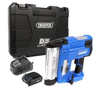 Draper D20 Nail Gun Cordless | 20V Nailer and Stapler Gun | 2Ah Battery and Charger Included | Brad Nailer Electric Stapler | 00646