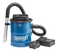 Draper D20AV12 D20 20v Cordless Ash Vacuum Cleaner 1 x 3ah Li-ion Charger