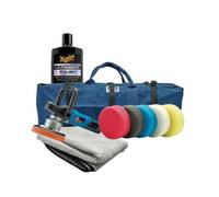 Draper Da Car Polisher 150mm Detailing Buffer 5 Sponge Kit + Meguiars Polish Mix
