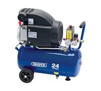 Draper 24980 Air Compressor, 24L, 230V, 1.5Kw, Blue