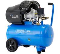 Draper 29355 Direct Drive V-Twin Oiled Air Compressor 50L 2.2Kw each