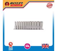 Draper Deep Socket Set on Metal Rail, 1-2" Sq. Dr. (12 Piece) 16403