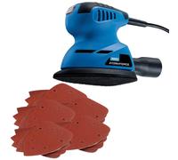 Draper Detail Sander Storm Force PT125SF 92627 125W Tri-Base 230V