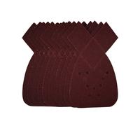 Draper Detail Sanding Sheets with Hook and Loop, 140mm, 80 Grit, SSD4 (Pack of 10)