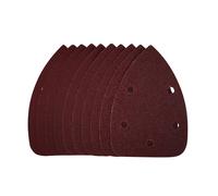 Draper Detail Sanding Sheets with Hook and Loop, 140mm, Assorted Grit, SSD2 (Pack of 10)