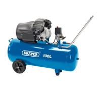 Draper Direct Drive V-Twin Air Compressor With Pressure Gauge 100L 2.2kW
